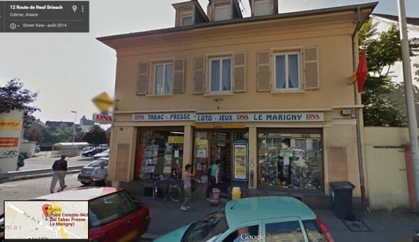 Le Marigny, à Colmar, où a été vendu le ticket EuroMillions gagnant du 24 juillet 2015