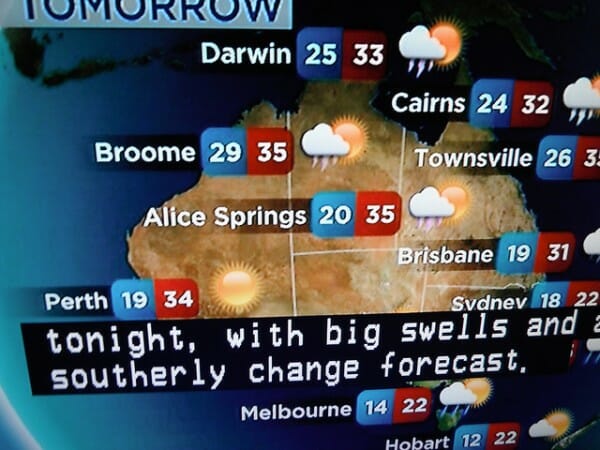 weather lottery australie