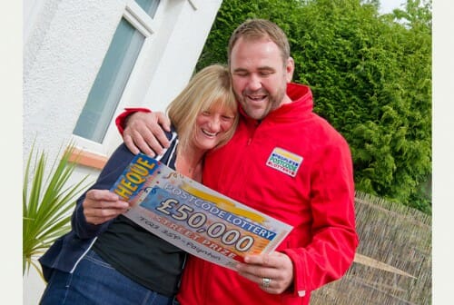 Postcode lottery winner