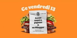 Vendredi 13: Burger King offre un burger aux perdants du Loto !